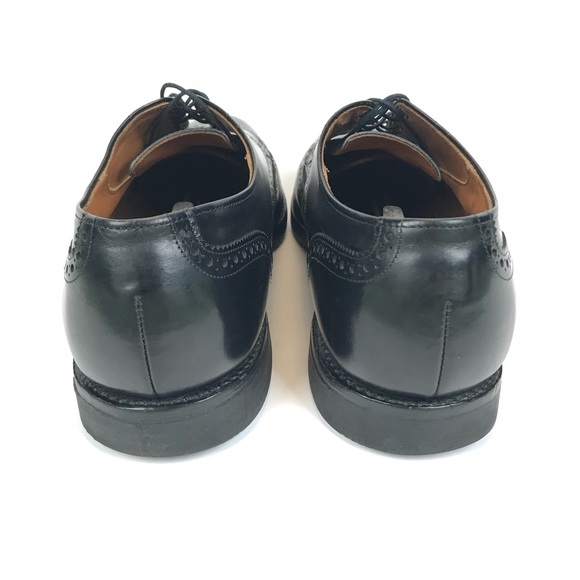 Allen Edmonds Wing Tip Oxford Shoes 12 E Black - Picture 4 of 7